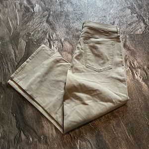 Abercrombie & Fitch Olive Green Wide Leg Jeans